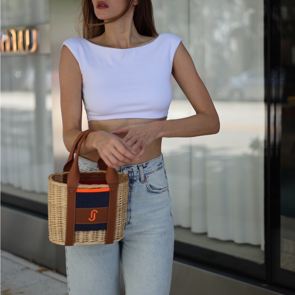 JJ ICONIC DENIM BASKET BAG| New - Picture 3 of 11